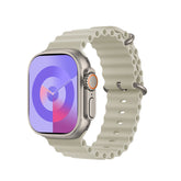 HK10 ULTRA-A SMARTWATCH 2.02 INCHES LARGE SCREEN WITH WEARFIT PRO APP 2 STRAPS SILVER
