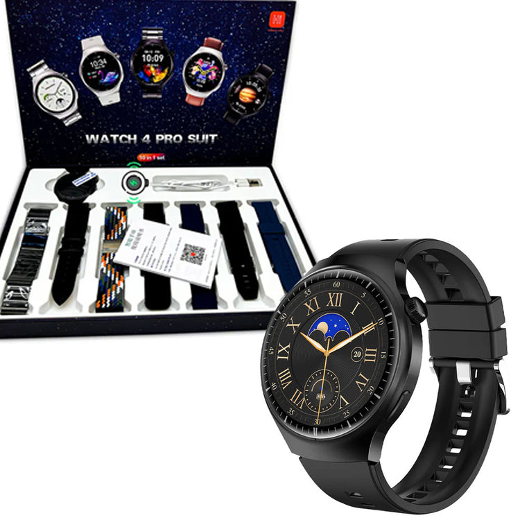 Watch 4 Pro Suit Smartwatch WITH 7 STRAPS High Definition Color Screen Healthy Monitoring Custom Dial WITH HIWATCHPRO APP
