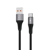 SPEED-X SX-D21A 3A USB-A TO TYPE-C BRAIDED FAST CHARGING CABLE 1M