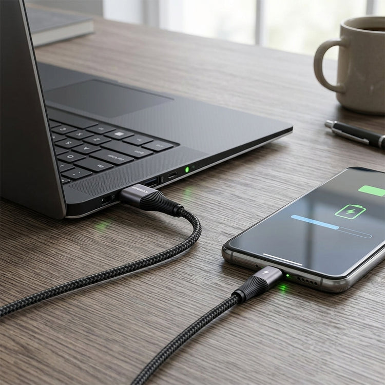 SPEED-X SX-D21A 3A USB-A TO TYPE-C BRAIDED FAST CHARGING CABLE 1M