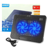 SPEED-X N99 2 FAN COOLING PAD WIHT TWO USB AND LIGHT