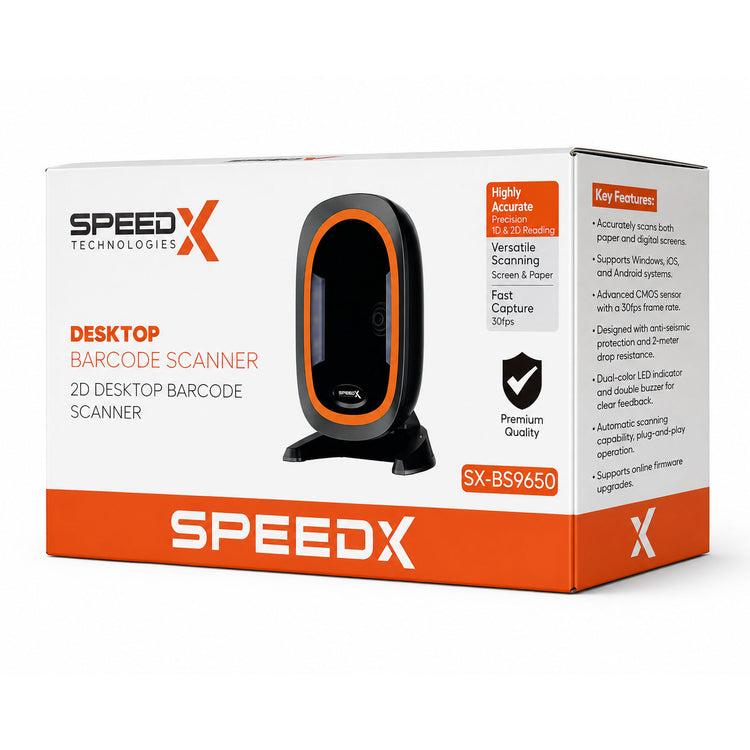 SPEED-X SX-BS9650 2D DESKTOP BARCODE SCANNER