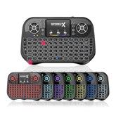 I10 MINI WIRELESS+BLUETOOTH TOUCHPAD 7 COLOR BACKLIT LIGHT 2.4GHZ
