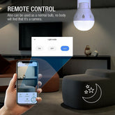 WiFi Flexible Light Bulb Camera 1080P HD Wireless 360 Degree Panoramic Infrared Night Vision WITH V380 APP