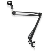 SYGA 35 METAL CANTILEVER MICROPHONE DESKTOP UNIVERSAL CAPACITOR WHEAT STAND (BLACK)