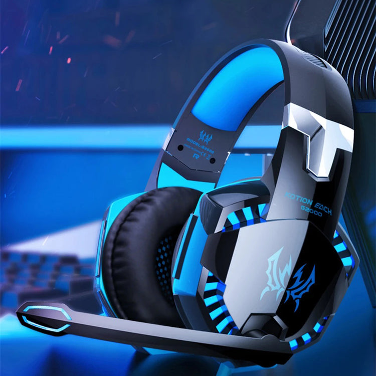 KOTION EACH-G2000 STEREO GAMING HEADSET DEEP BASS COMPUTER GAMING WIRED HEADPHONE WITH LED LIGHT & MIC
