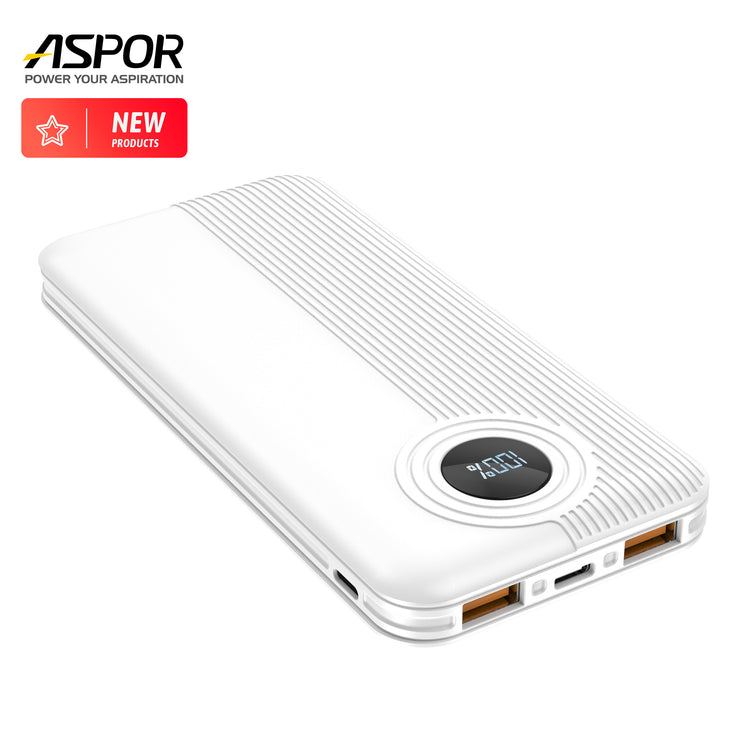 Aspor A320 Power Bank With Display 22.5W PD + QC 3.0 10000mah
