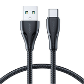 JOYROOM S-A11 SURPASS SERIES 3A USB-A TO TYPE-C FAST CHARGING DATA CABLE 1.2M-BLACK