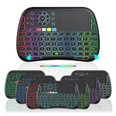 M9 BLUETOOTH MINI WIRELESS KEYBOARD 7 BACKLIT 2.4G AIR MOUSE REMOTE TOUCHPAD