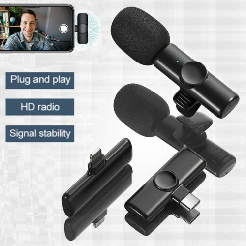 K11 2 IN 1 Collar Wireless Microphone Iphone/Android & Type C Supported