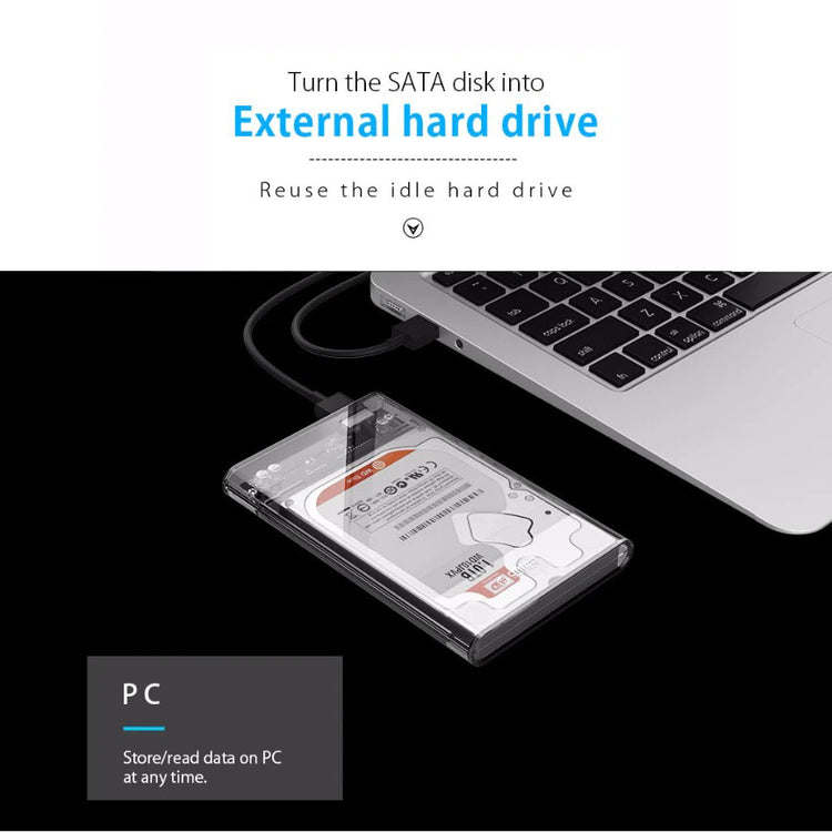 SPEEDX HD-2025U3 HDD CRYSTAL CASE 2.5 INCH 3.0