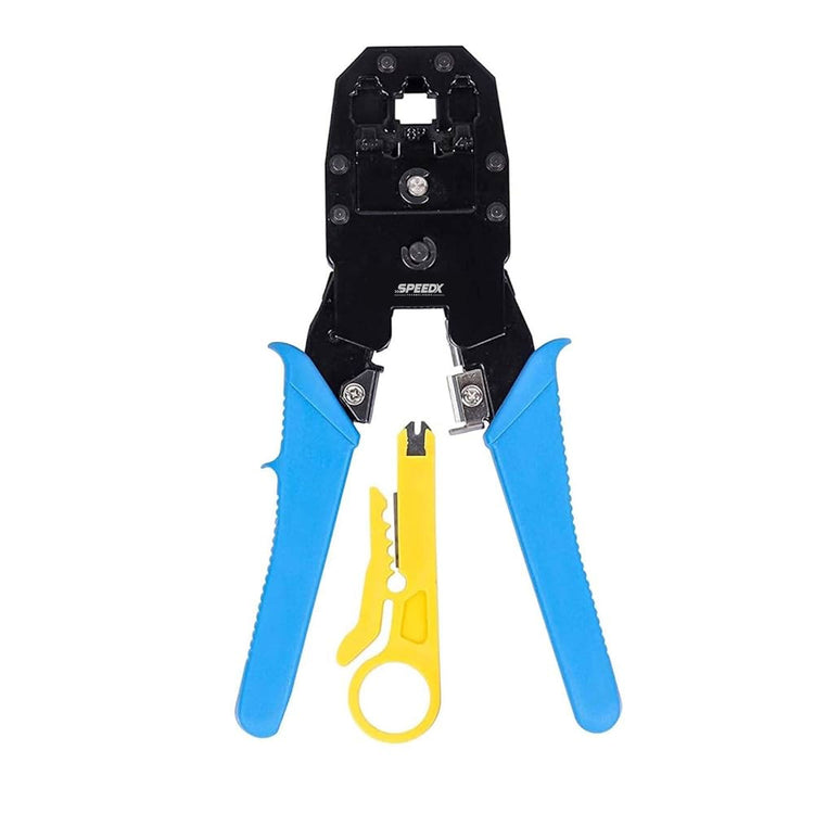 WJ-315 MODULAR NETWORK CRIMPING TOOL RJ45 RJ11 PLUG – Blue Handle