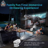 HCS350 MAX LATEST ALLWINNER H713 4K ANDROID 11 HIGH LUMEN 1GB+8GB WIRELESS SMART PROJECTOR WITH WIRELESS GAMEPAD