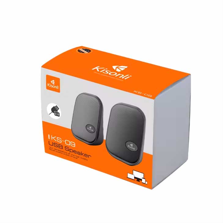 KISONLI KS-09 FASHIONABLE 2 INCH AUDIO SPEAKERS FOR PC OR LAPTOP