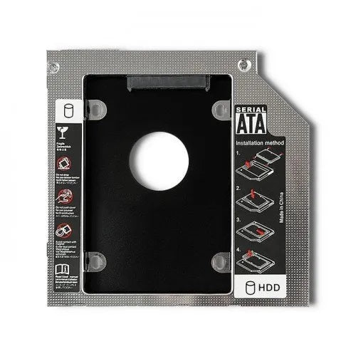 Universal SATA 3.0 2nd HDD Caddy 9.5mm for Laptop