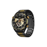 JS ULTIMATE2 1.53 INCH BT CALL SMART WATCH RDFIT APP WITH 2 STRAPS (SILICONE STRAP/STEEL BELT) GOLD STYLE