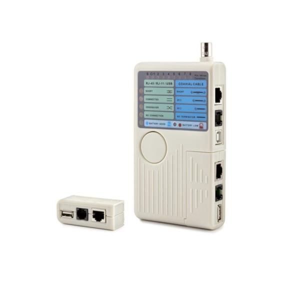 4 IN 1 NETWORK CABLE TESTER RJ45/RJ11/RJ12/USB/BNC LAN CABLE TESTER