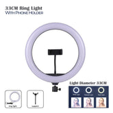 MJ33CM RGB LED STUDIO CAMERA RING LIGHT PHOTOGRAPHY WITH MOBILE HOLDER