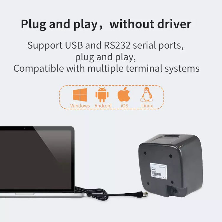 Speed-X 9700 2D CMOS Desktop Barcode Scanner