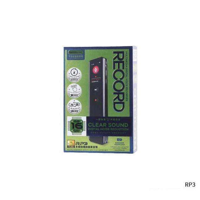 REMAX RP3 Multimedia Digital Voice Recorder 16GB