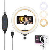 26CM LED STUDIO CAMERA RING LIGHT PHOTOGRAPHY WITH MOBILE HOLDER