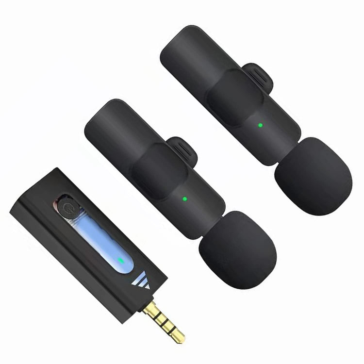 K35 High Quality Wireless Dual Microphone For Mobile Phone And Camera