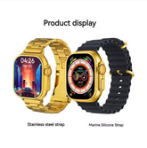 C9 Ultra Max Gold Edition Color Smartwatch 2.1 Inch Screen WITH Hryfine APP