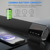 Kisonli Wireless Bluetooth Clock Speaker LED-800
