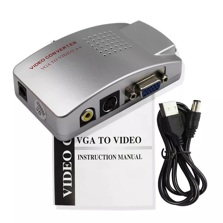 Vga to audio video conversion box