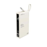 REMAX RPP-87 WINGLE SERIES 65W+22.5W LAPTOP AND MOBLIE FAST CHARGING POWER BANK 20000 MAH BEIGE