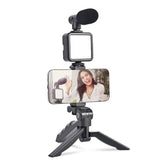 AY-49 VIDEO MAKING KIT VLOGGING TRIPOD TRIPLE BAND LIGHT