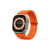 S8 Ultra Max Series 8 Smart Watch Ultra AI Voice Watch 2.08 Inch Bluetooth Call Wireless Charging Watch WITH HryFine APP Orange