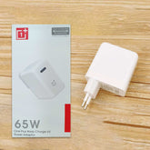 65W ORIGINAL ONEPLUS SUPER FAST WARP CHARGE (EU PIN) WITH USB TYPE C TO TYPE C CABLE