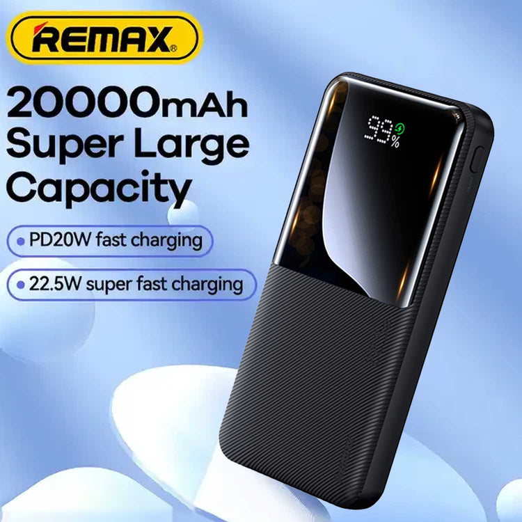Remax Rpp-623 Power Bank 20000mah 20w+22.5w Pd+Qc Black