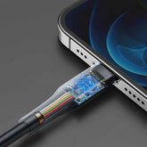 JOYROOM S-1224M3 TYPE-C TO LIGHTNING FAST CHARGING CABLE 1.2M BLACK