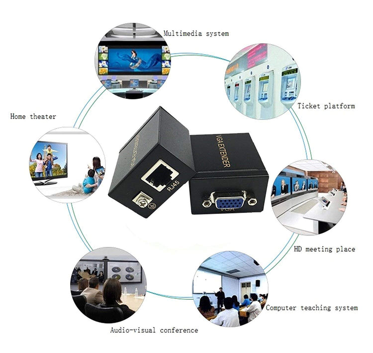 VGA 60M RANGE EXTENDER SINGLE LAN