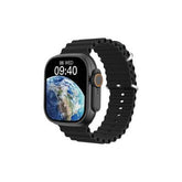 S9 ULTRA 49MM (3 STRAPS) SMART WATCH SERIES 9 WITH Metal Milanese Strap BLUETOOTH VOICE CALL 2.2 INCH HD SCREEN WITH FITPRO APP BLACK