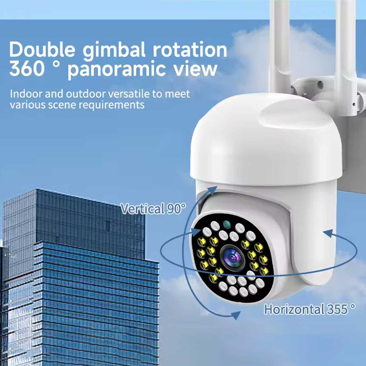 PTZ WIFI CAMERA HB66 2MP 1080P OUTDOOR CCTV SECURITY CAMERA 4X DIGITAL ZOOM WIRELESS AI HUMAN DETECTION With Pixlinkcam App