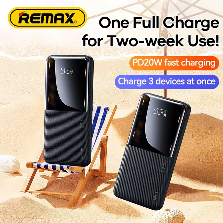 Remax rpp-622 20w+22.5w pd+QC fast charge power bank 10000mah Black
