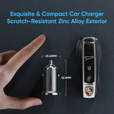 JOYROOM C-A35 45W Mini Dual-port PD+QC 3.0 Ring-pull Fast Car Charger