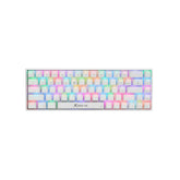 Xtrike Me Gk-995w Wh 68 Keys Wireless 2.4g Bt5.2 Tri Mode Gaming Mechanical Keyboard White