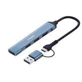 USB HUB 3.0 4PORT 2 IN 1 TC AND USB A
