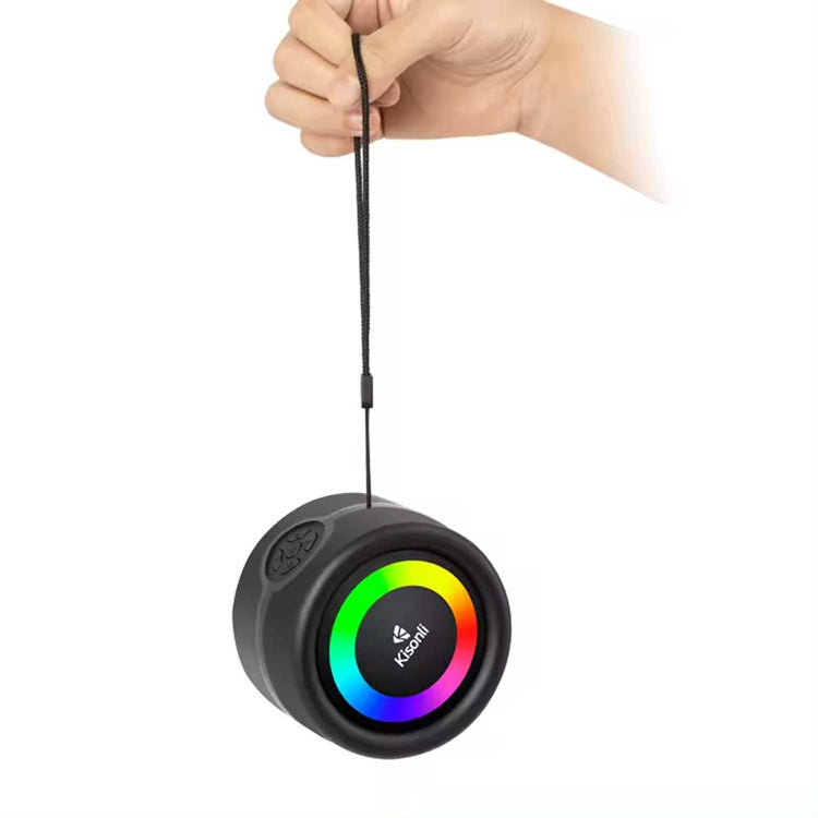 KISONLI S16 TWS DJ POWERED PORTABLE MINI FM RADIO SPEAKER WITH SOFT CORD HANDLE