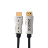 SPEED-X 10M FIBER HDMI CABLE 2.0/2.1 AOC(ACTIVE OPTICAL CABLE) 30AWG COPPER SUPPORT 4K 8K UHD