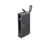 REMAX RPP-87 WINGLE SERIES 65W+22.5W LAPTOP AND MOBLIE FAST CHARGING POWER BANK 20000 MAH GRAY