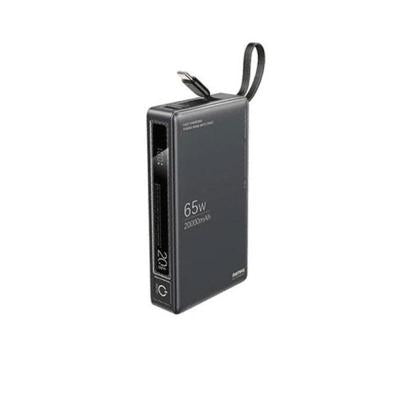 REMAX RPP-87 WINGLE SERIES 65W+22.5W LAPTOP AND MOBLIE FAST CHARGING POWER BANK 20000 MAH GRAY