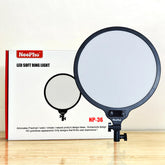 NEEPHO 36CM LED SOFT RING LIGHT WITH 360 ROTATING PAN TILT