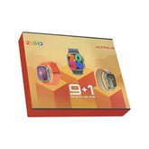 9+1 Z60 ULTRA-2 BIG IPS DISPLAY 49MM 8 STRAP+SCREEN PROTECTOR BT CALLING SMARTWATCH ALWAYS ON DISPLAY WITH FITPRO APP SILVER