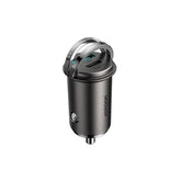 JOYROOM C-A35 45W Mini Dual-port PD+QC 3.0 Ring-pull Fast Car Charger