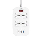 LDNIO SC4407C 2500W POWER EXTENSION 4 SOCKETS 2 USB-A + 2 USB-C 2M